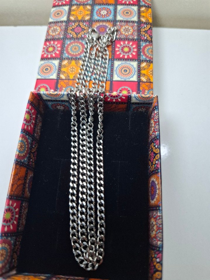 Kral Çelik Kolye Uzunluk.54cm Eni.2mm Gr.12.16 - Görsel 4