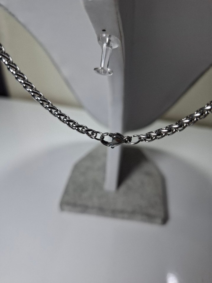 Burma Çelik  Kolye Uzunluk.54cm Eni.2mm Gr.13.57 - Görsel 3