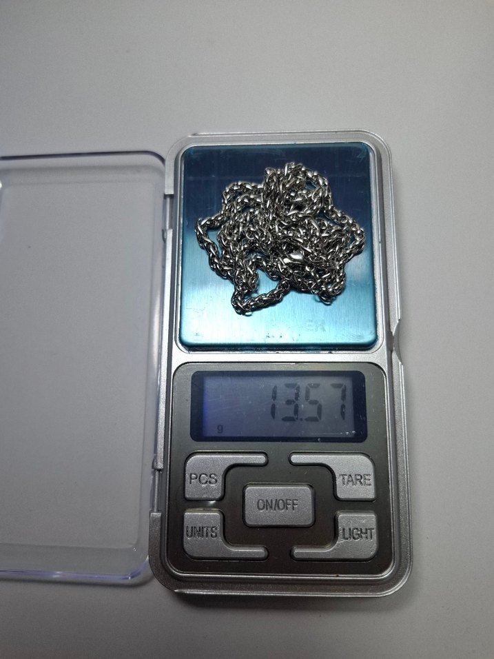 Burma Çelik  Kolye Uzunluk.54cm Eni.2mm Gr.13.57 - Görsel 5