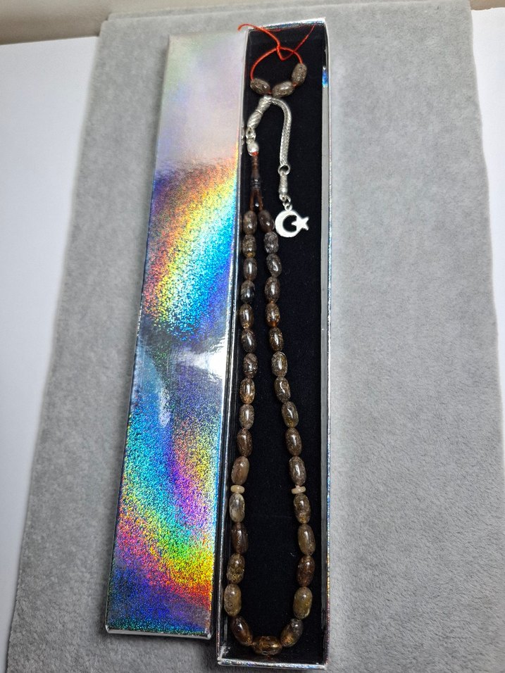 Kaya Damla Kehribar 3 habbe yedek  yanında  6x10 .. 7.93 grm - Görsel 3