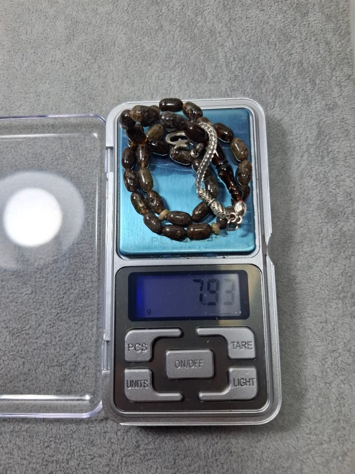 Kaya Damla Kehribar 3 habbe yedek  yanında  6x10 .. 7.93 grm - Görsel 4