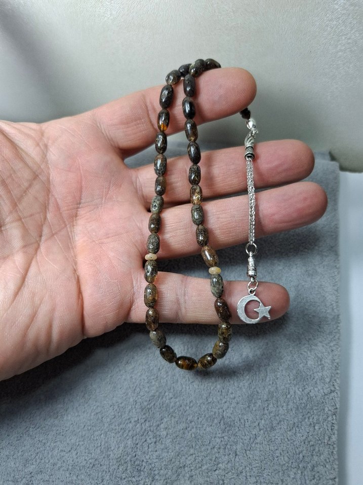 Kaya Damla Kehribar 3 habbe yedek  yanında  6x10 .. 7.93 grm - Görsel 2