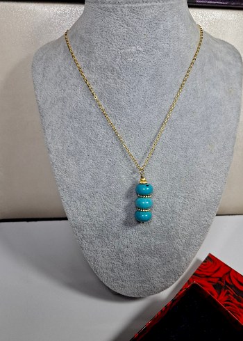 Turkuaz Kolye Kendı tasarımız - Görsel 2