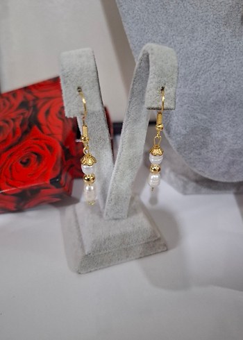 İnci Set Kolye Bileklik Küpe kendi tasarımımız sizlerle - Görsel 4