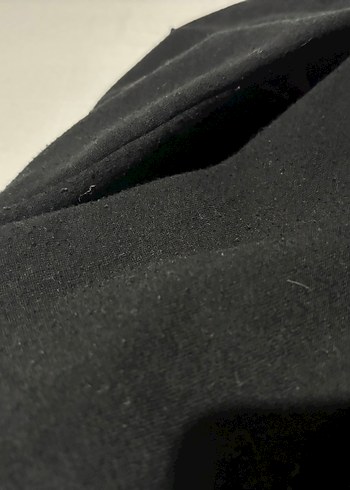 Erkek Siyah Kapüşonlu Sweatshirt - Görsel 3