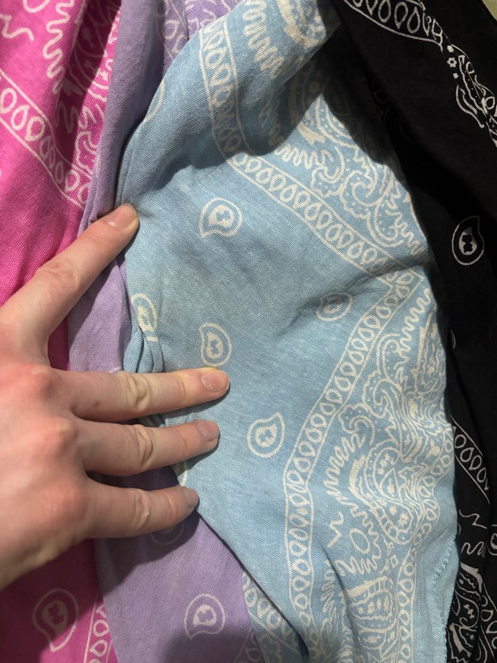 Renkli Bohem Kadın Fular Bandana 5 Adet - Görsel 3