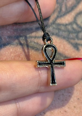 Altın Renkli Gotik Ankh Kolye - Görsel 2
