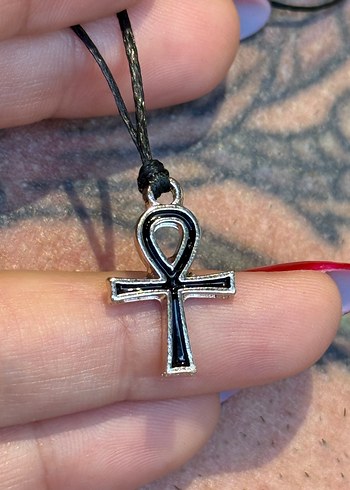 Altın Renkli Gotik Ankh Kolye - Görsel 3