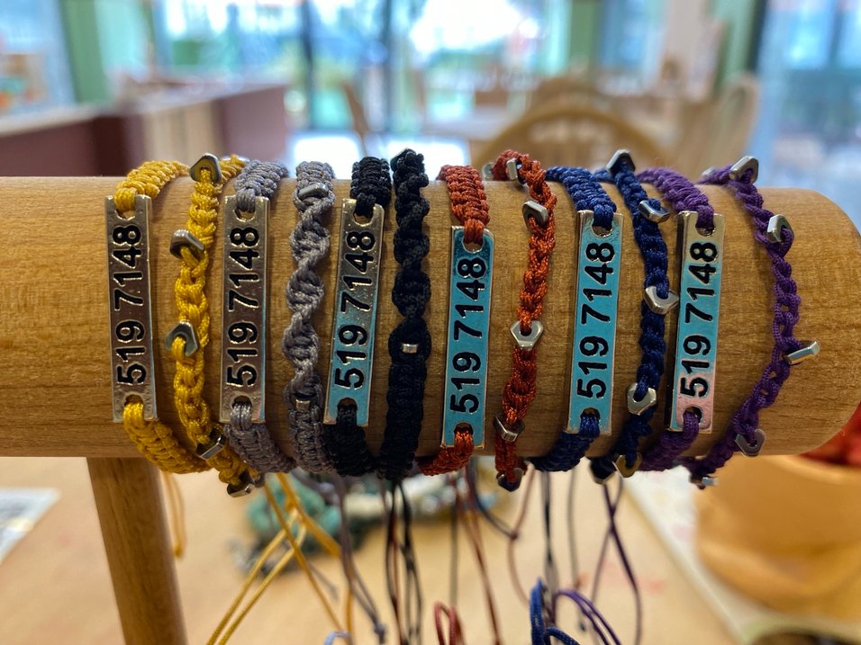 Sayı sekanslı makrome bileklik - Görsel 2