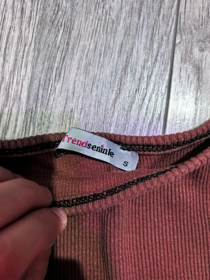 Kahverengi Crop Top - Görsel 2