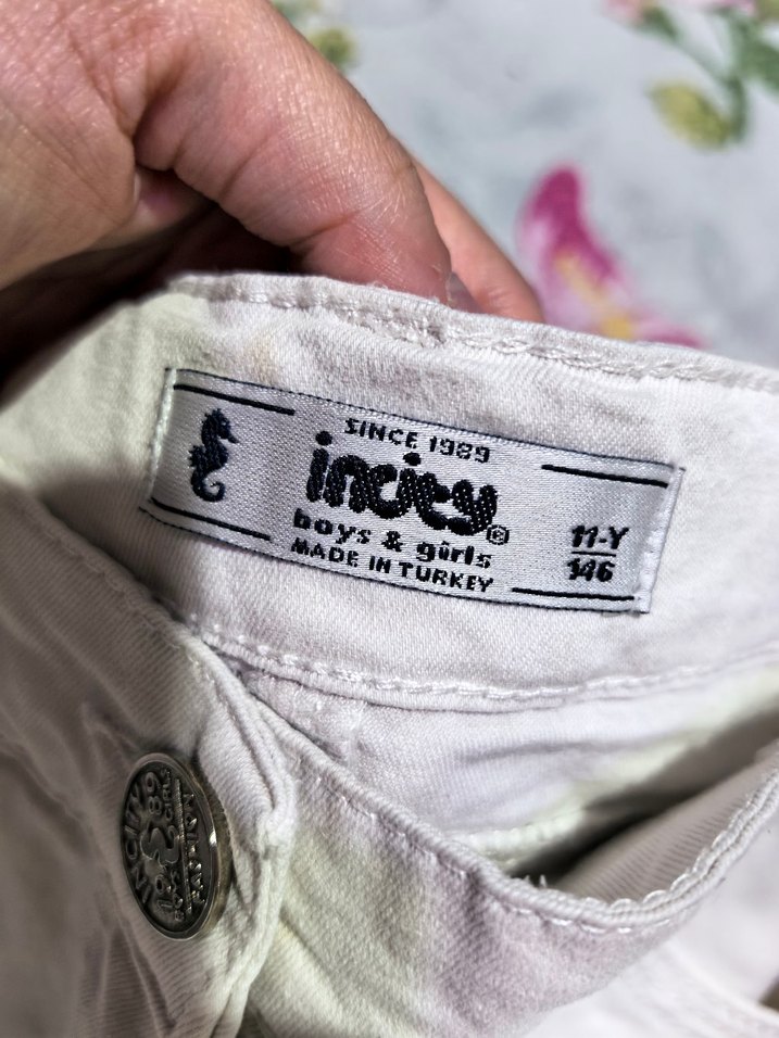 Bej Denim Mini Etek - Görsel 4