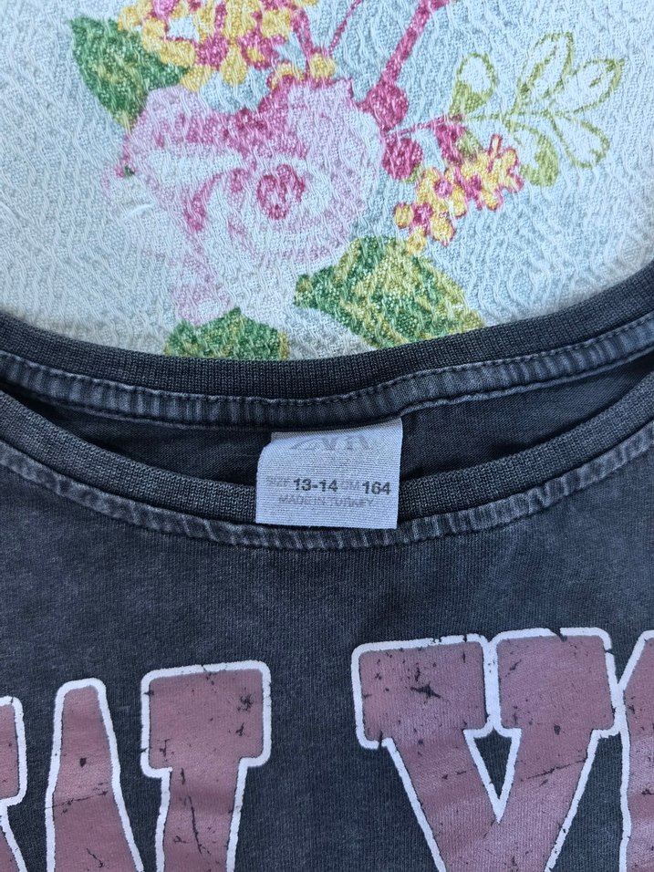 Zara gri crop bluz - Görsel 3