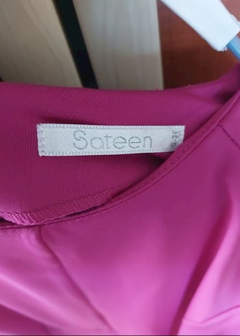s Beden pembe Renk Pembe Midi sıfır Yaka Kadın Elbise
