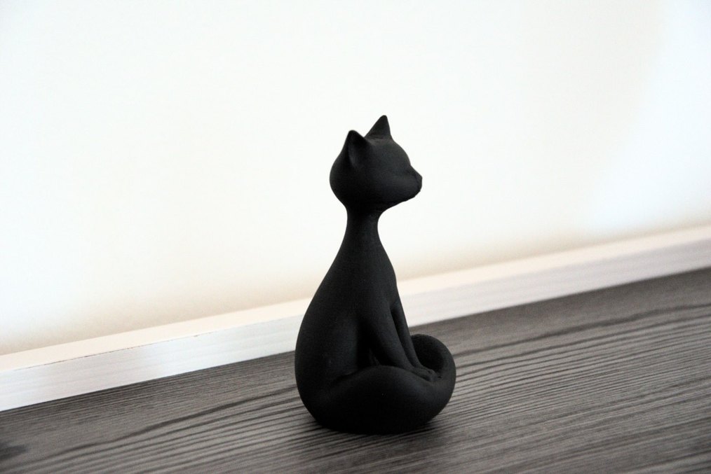 Siyah Kedili Dekoratif Biblo - Görsel 2