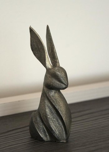 Tavşan Figürü Biblo Dekoratif - Görsel 2