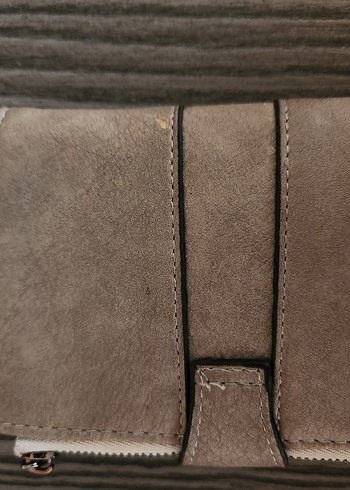 Bej Süet Tokalı Kadın Portföy Cüzdan - Görsel 5