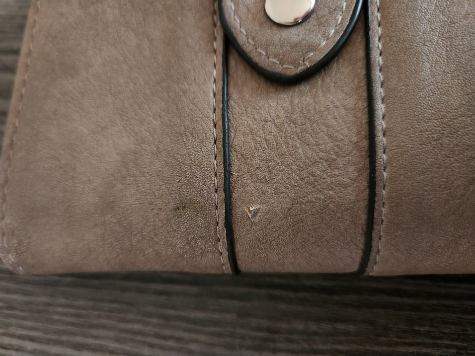 Bej Süet Tokalı Kadın Portföy Cüzdan - Görsel 4