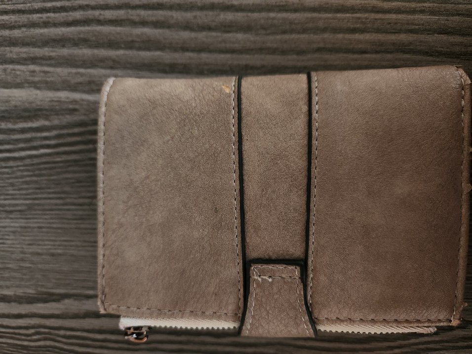 Bej Süet Tokalı Kadın Portföy Cüzdan - Görsel 5