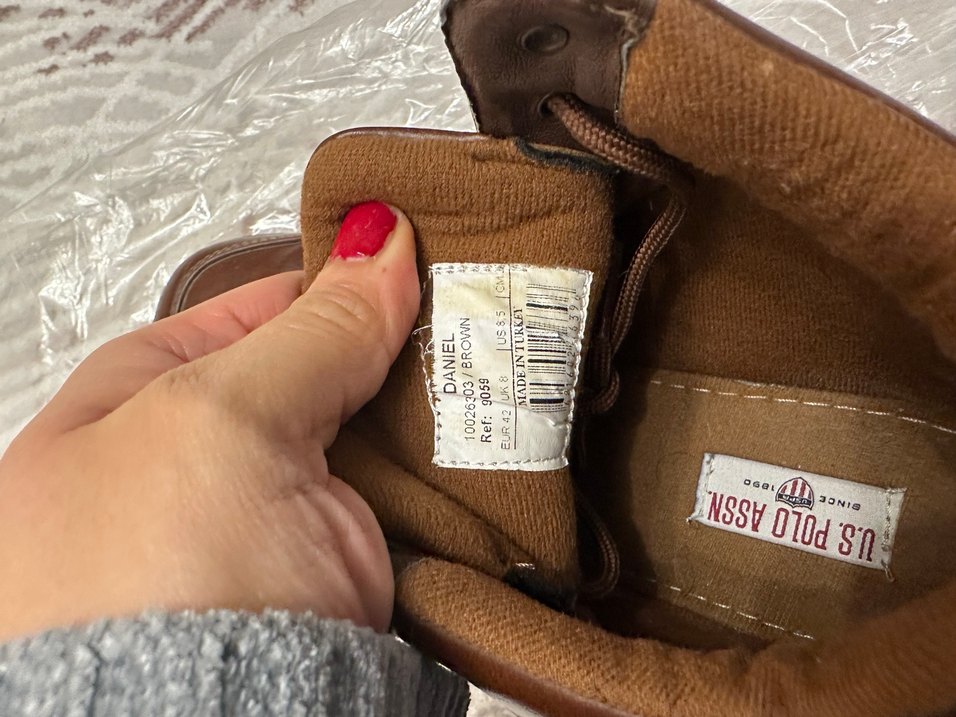 Fermuarlı Kahverengi Erkek Bot us Polo - Görsel 2