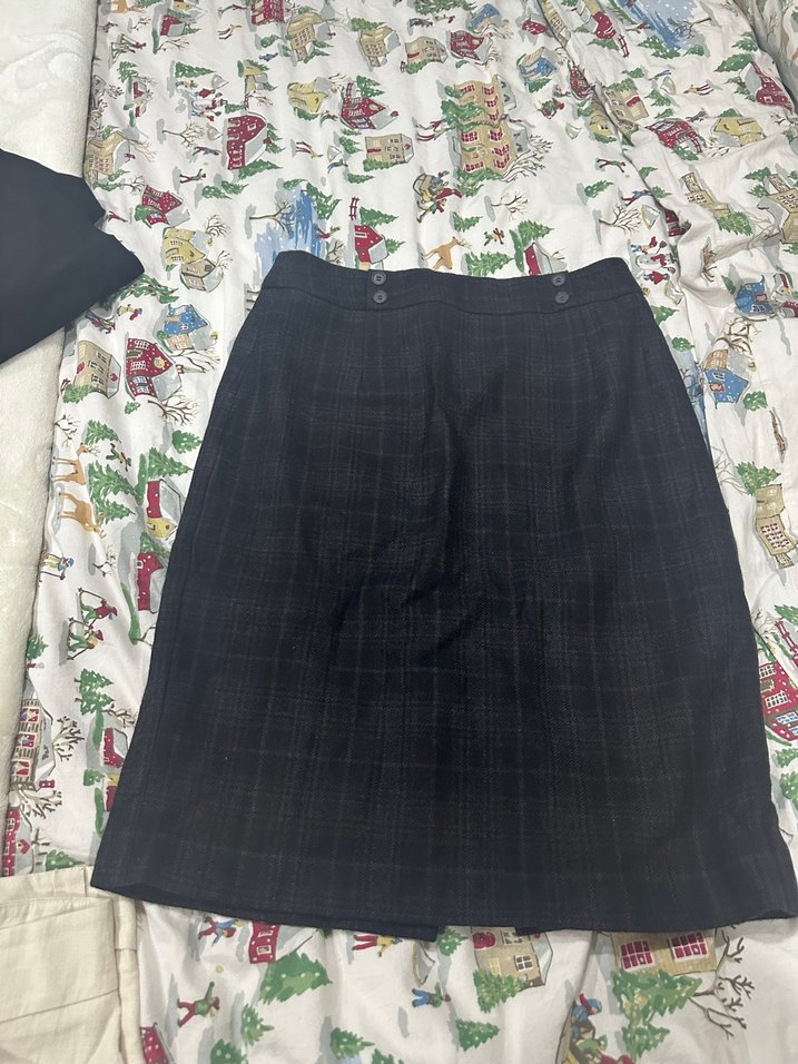 Beymen club ekose yünlü Pilili Midi etek - Görsel 2