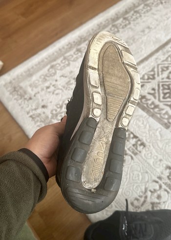 Siyah Kadın Spor Ayakkabı Velcro Bağcıklı - Görsel 3