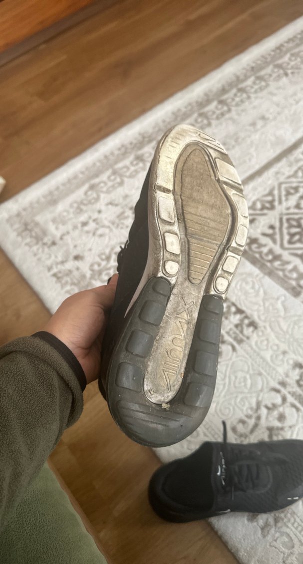 Siyah Kadın Spor Ayakkabı Velcro Bağcıklı - Görsel 3