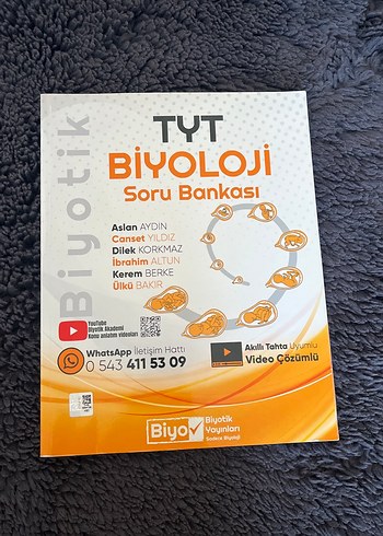 TYT Biyoloji Biyotik Soru Bankası - Video Çözümlü