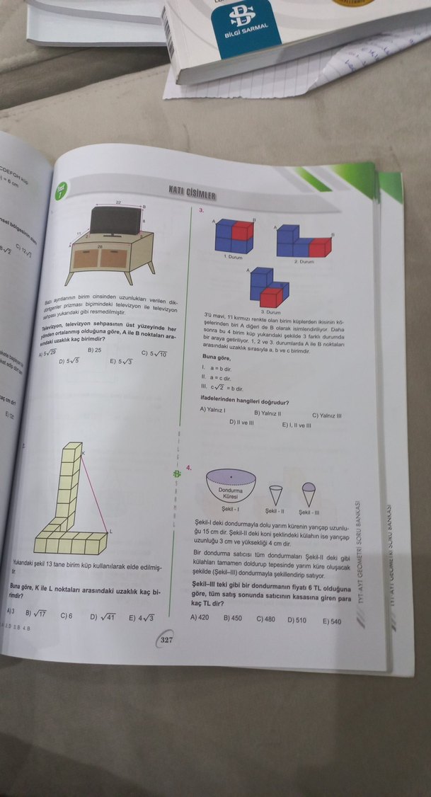 Bilgi Sarmal TYT-AYT Geometri Soru Bankası+hediyeli - Görsel 5