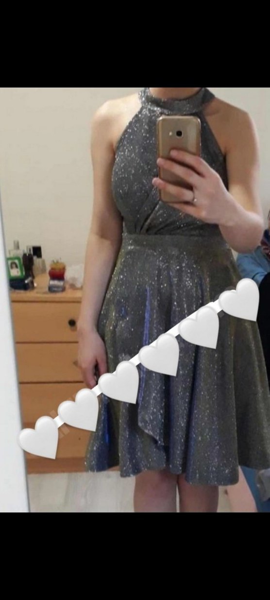 gri simli mezuniyet/düğün abiye,düğün abiye,mezuniyet abiye - Görsel 3