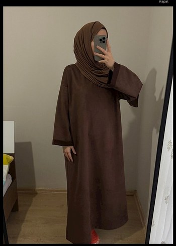 Acı Kahve Süet Elbise