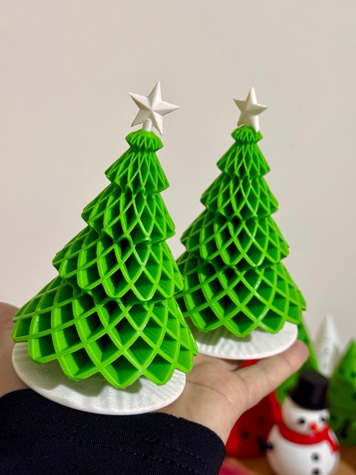 Renkli Yeşil Yılbaşı Ağacı Mumluk - Görsel 2