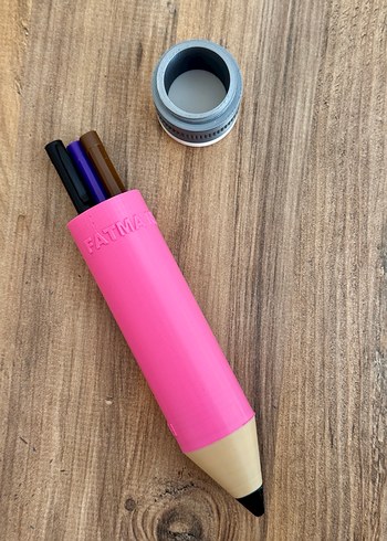 Büyük Boy Pembe Kalem Şeklinde Silgi - Görsel 3