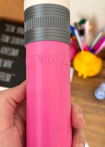 Büyük Boy Pembe Kalem Şeklinde Silgi - Görsel 2