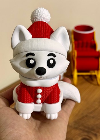 Beyaz Kardan Adam Temalı Aksiyon Figürü - Görsel 2