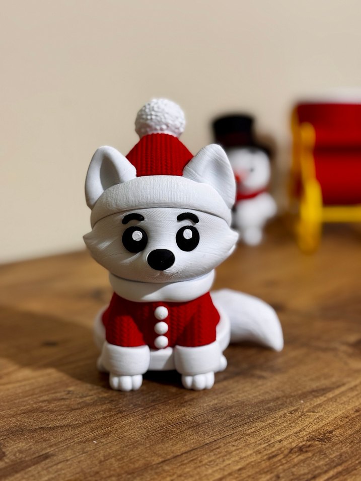 Beyaz Kardan Adam Temalı Aksiyon Figürü - Görsel 4