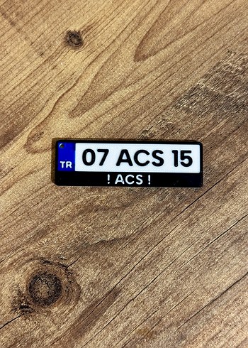 Kişiye Özel Siyah Plaka Anahtarlık - Görsel 3