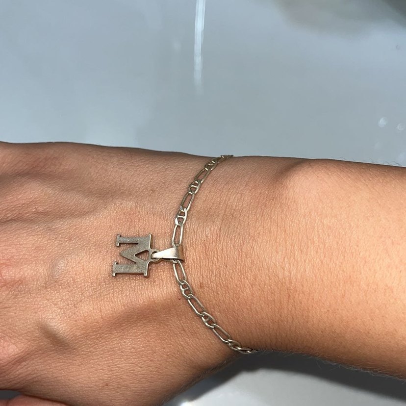 Gümüş Zincir Detaylı Kadın Bileklik - Görsel 2