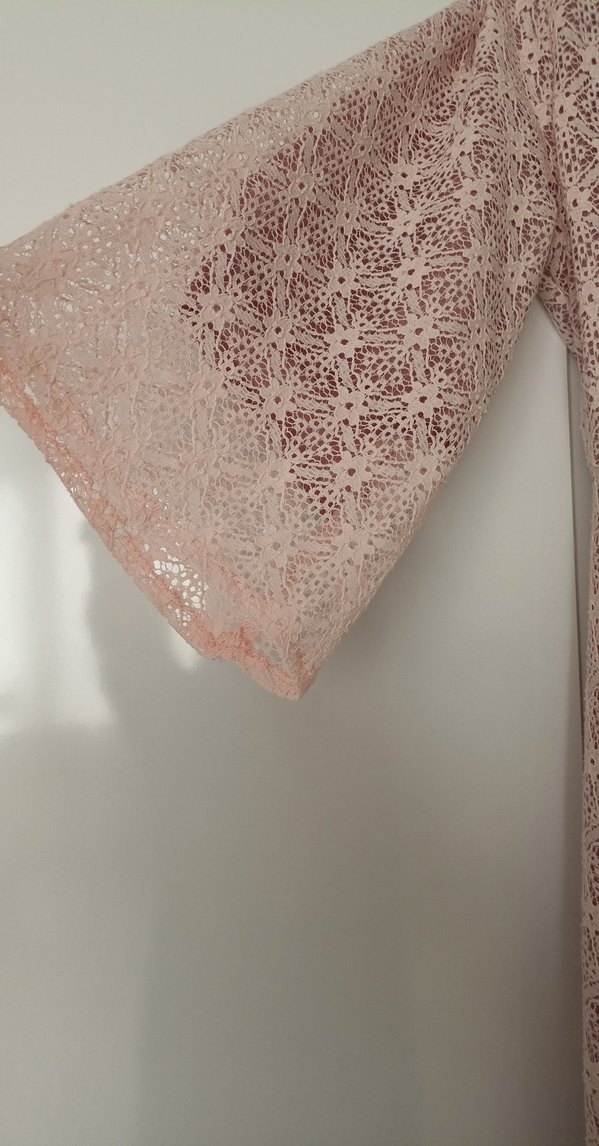 Bej Nakışlı Dantel Detaylı davet günlük ve abiye - Görsel 2