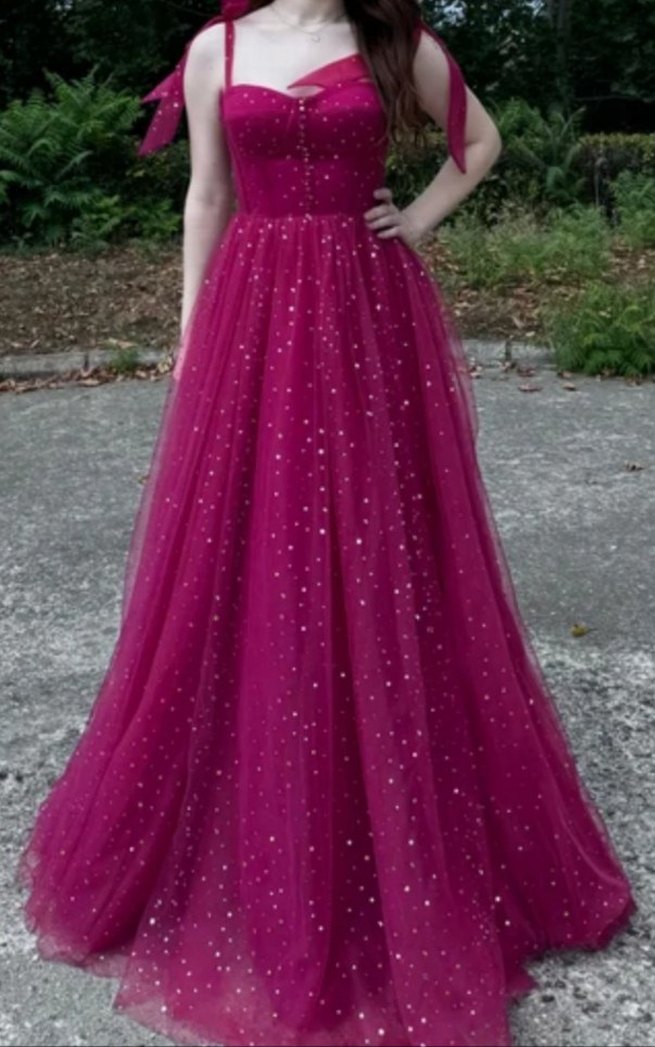 Mürdüm askılı abiye - Görsel 4