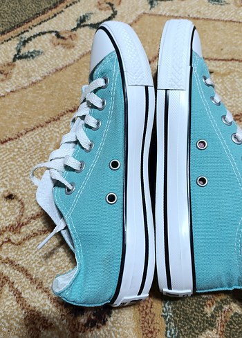 Turkuaz Bağcıklı Kadın Spor Ayakkabı - Görsel 2