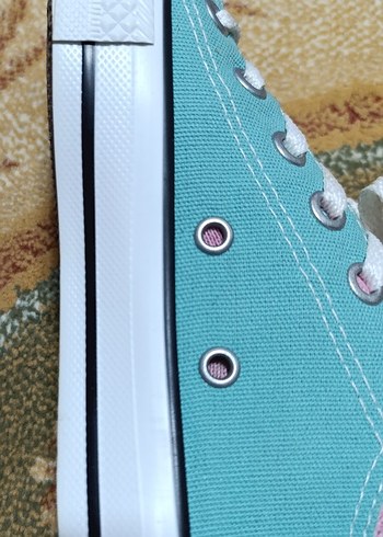 Turkuaz Bağcıklı Kadın Spor Ayakkabı - Görsel 3