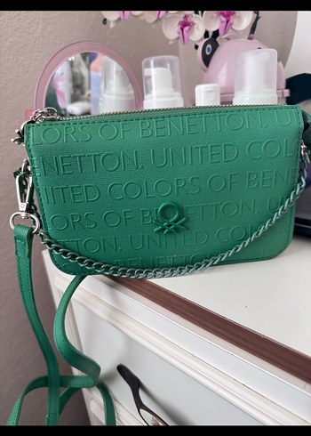 benetton yeşil çanta
