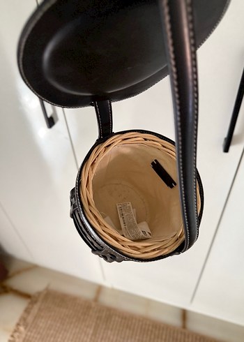 Siyah Deri Yılan Desenli Kadın Çanta - Görsel 3