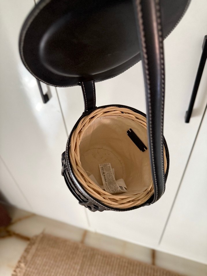 Siyah Deri Yılan Desenli Kadın Çanta - Görsel 3