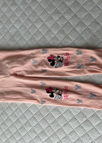 Kız Çocuk Pembe Minnie Baskılı külotluçorap