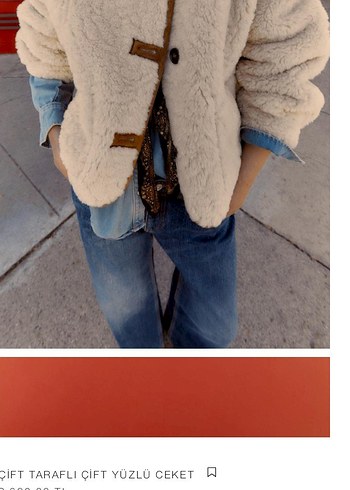 Kürklü Çift Taraflı Kahverengi Süet Ceket - Görsel 2