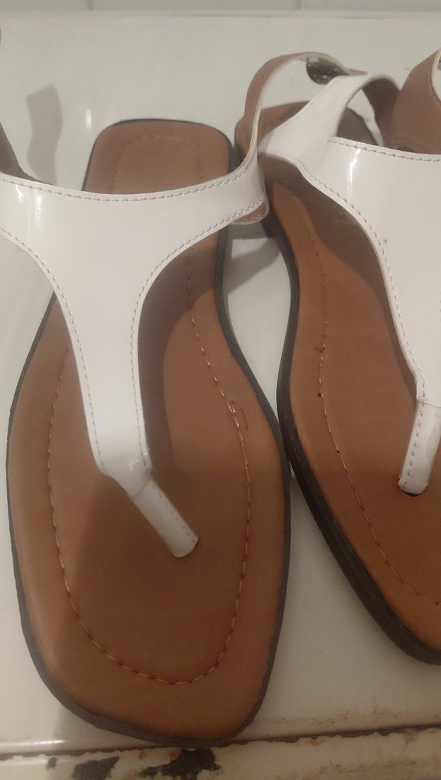 Beyaz Kadın Dolgu Topuklu Sandalet - Görsel 2