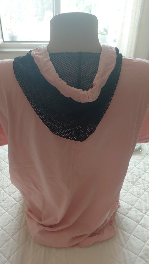 Pembe Baskılı Kadın Kısa Kollu tsort  2 adet - Görsel 5