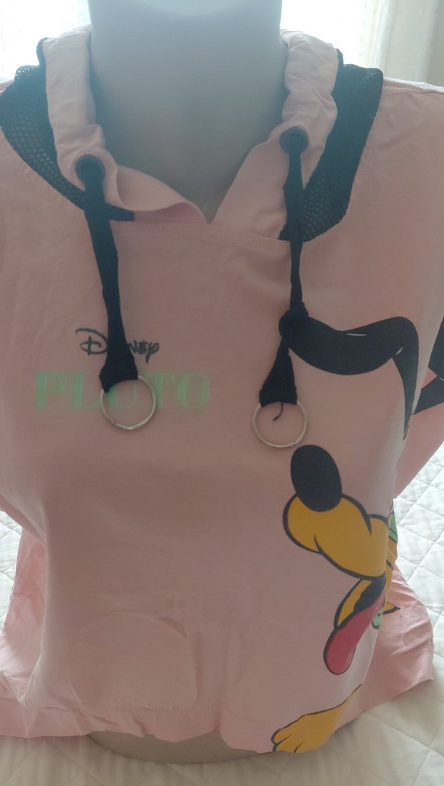 Pembe Baskılı Kadın Kısa Kollu tsort  2 adet - Görsel 2