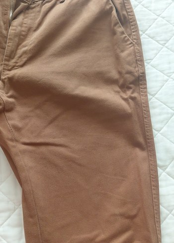 Düğmeli Kahverengi Erkek Pantolon - Görsel 3